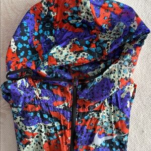 Nike Red and Blue Patterned Jacket